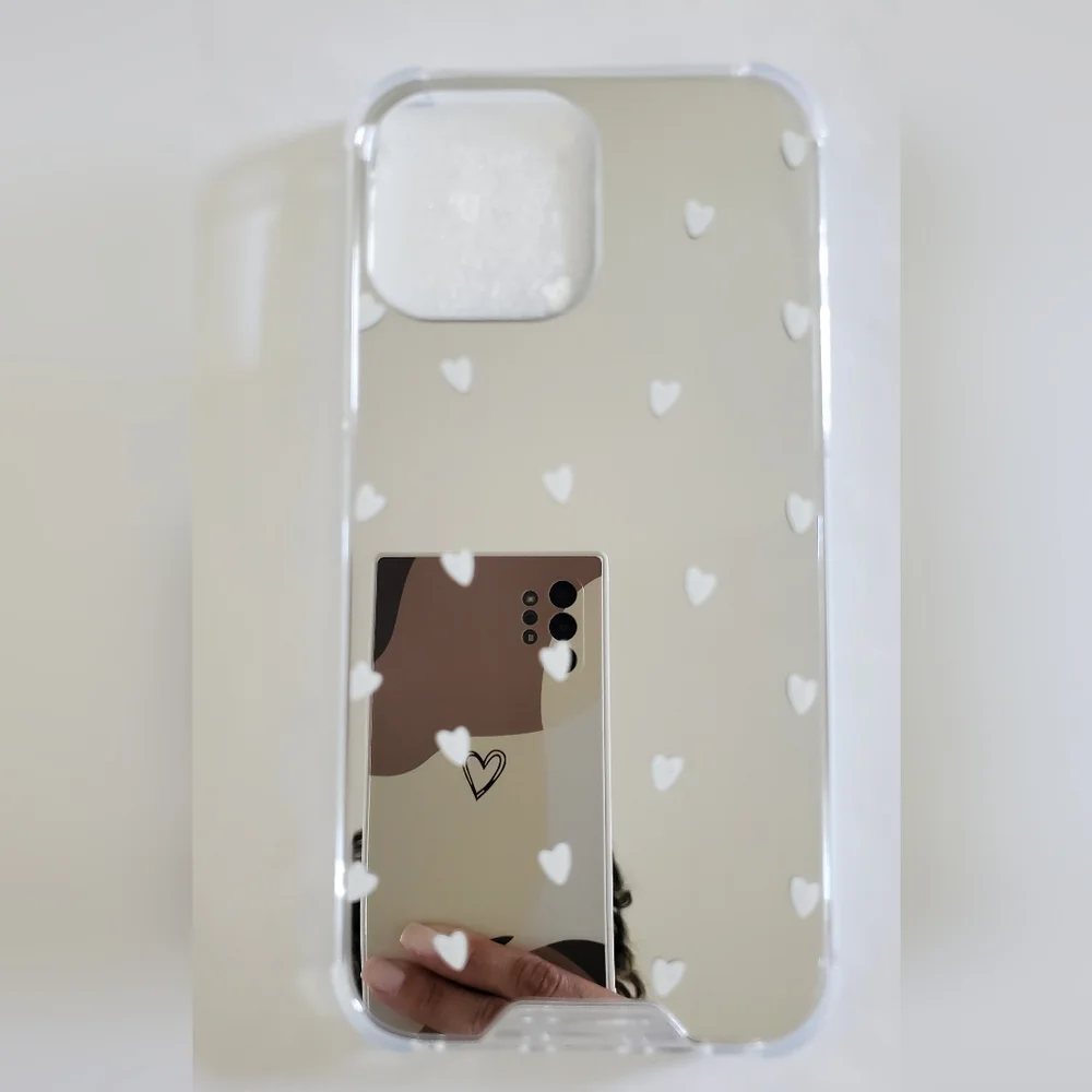 Heart Design Mirror Phone Case